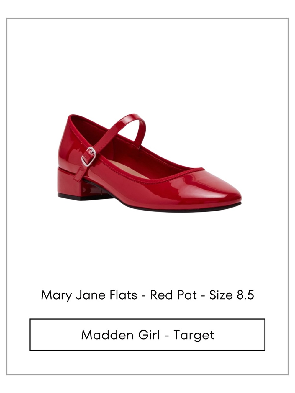 Madden Girl Red Patent Mary Jane Heel Kids - Picture 1 of 3